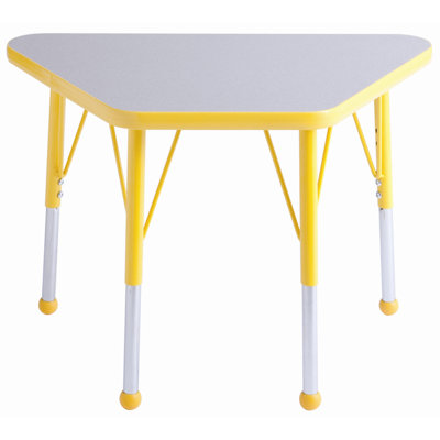 ECR4kids 20" x 33" Trapezoid Learning Table in Maple