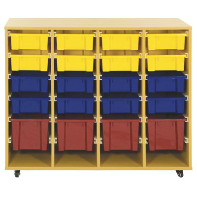 ECR4kids Storage Trolley with 20 Trays