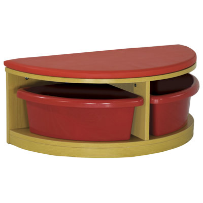 ECR4kids Half Circle Bench Reading Sectional