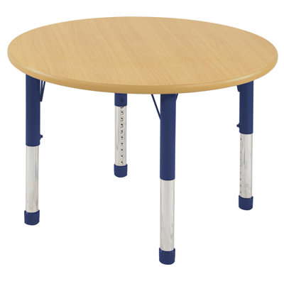 ECR4kids 36" Round Laminate Preschool Table in Maple
