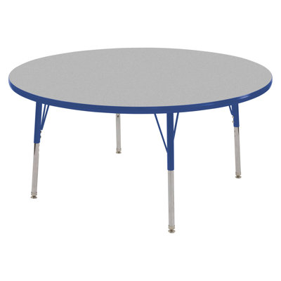 ECR4kids 48" Round Adjustable Activity Table in Gray
