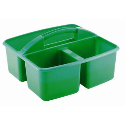 ECR4kids Three Compartment Small Plastic Art Caddy