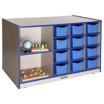ECR4kids Double-Sided 12 Tray Cabinet without Bins