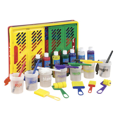ECR4kids 27 Piece Paint Set in Large Storage Crate