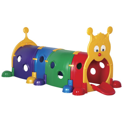 ECR4kids "Gus" Four Section Climb-n-Crawl Caterpillar Tunnel Playground