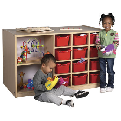 ECR4kids Double-Sided 12 Tray Cabinet without Bins