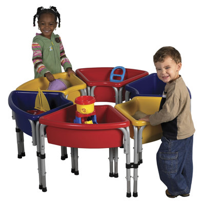 ECR4kids 6 Station Ellipse Sand & Water Center w/ Lids