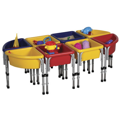 ECR4kids 8 Station Sand and Water Center with Lids