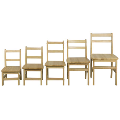 ECR4kids 10" Hardwood Classroom Ladderback Chair