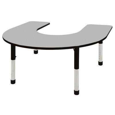 ECR4kids 60" x 66" Horseshoe Adjustable Activity Table