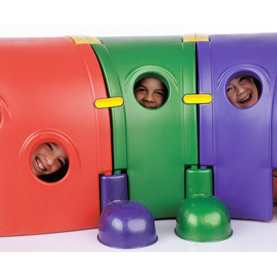 ECR4kids "Gus" Four Section Climb-n-Crawl Caterpillar Tunnel Playground