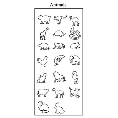 ECR4kids 20 Pieces My 1st Animals Stamper