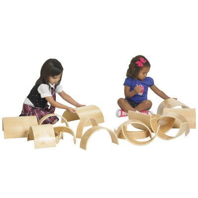 ECR4kids 10 Pieces Wooden Tunnels and Arches