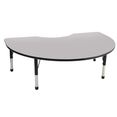ECR4kids 48'' x 72" Kidney Adjustable Activity Table
