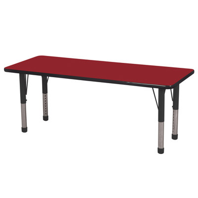 ECR4kids 24" x 60" Rectangular Adjustable Activity Table
