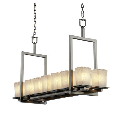 Justice Design Group Montana Veneto Luce 14 Light Short Bridge Chandelier