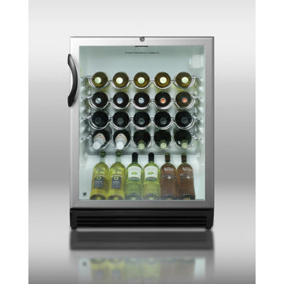 Summit Appliance 32.25" x 23.63" Wine Cellar with Black Cabinet