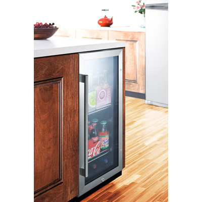 Summit Appliance 15" Wide Glass Door Beverage Cooler