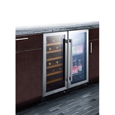 Summit Appliance 15" Wide Glass Door Beverage Cooler