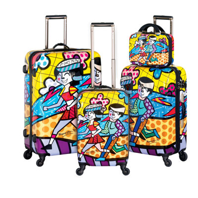 Britto Collection By Heys USA 4 Piece Spinner Luggage Set
