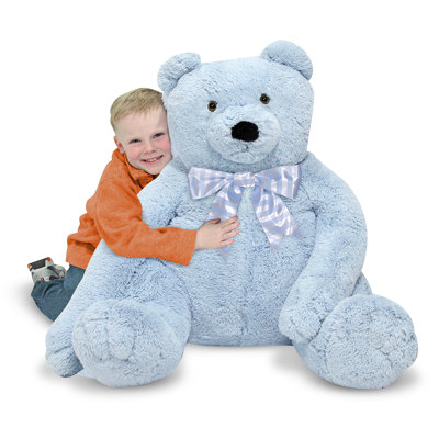 Melissa and Doug Jumbo Blue Teddy Bear