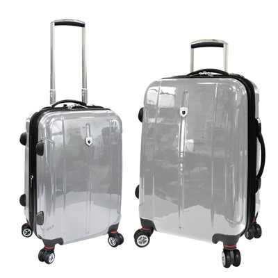 Travelers Club Berlin 2 Piece Expandable 4-Wheels Hardcase Luggage Set