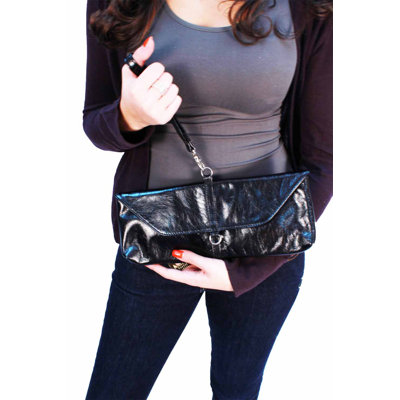 Latico Leathers Art Leah East / West Convertible Clutch Wristlet