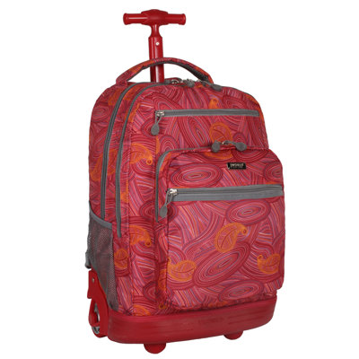 J World Sundance Rolling Backpack with Laptop Sleeve