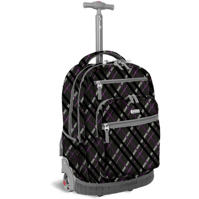 J World Sundance Rolling Backpack with Laptop Sleeve