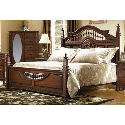Southern Heritage Panel Bed by kathy ireland Home by Vaughan -image