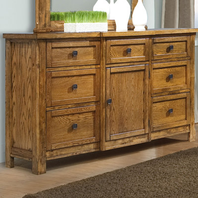 Ranchero 6 Drawer Combo Dresser by kathy ireland Home by Vaughan -image
