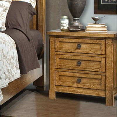Ranchero 3 Drawer Nightstand by kathy ireland Home by Vaughan -image