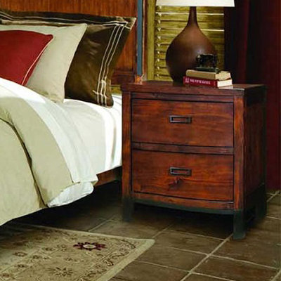 Rustic Lodge 2 Drawer Nightstand by kathy ireland Home by Vaughan -image