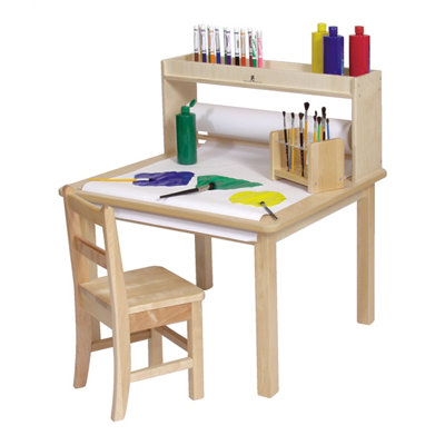 Steffy Wood Products Creativity Table with Paper Roll