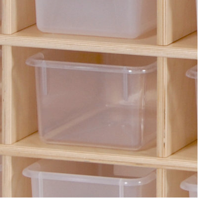 Steffy Wood Products 10 Section Wall Locker with Tray