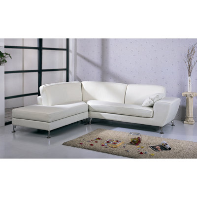 Hokku Designs Julie Leather Sectional