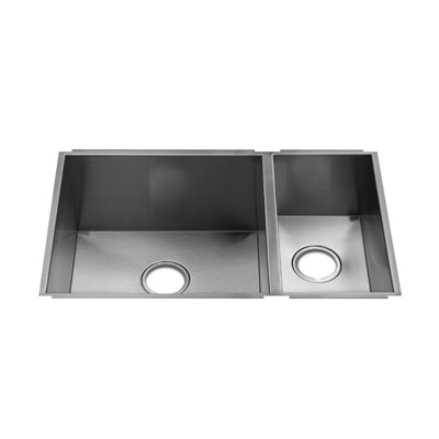 Julien UrbanEdge 7.75" x 14.75" Undermount Stainless Steel Double Bowl Kitchen Sink