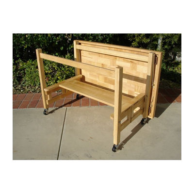 Oasis Concepts Kitchen Cart with Butcher Block Top