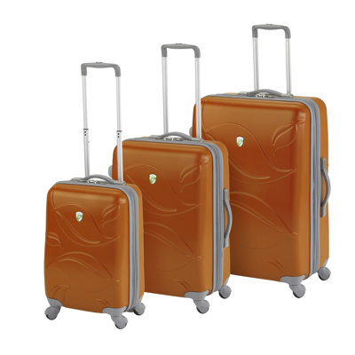 Heys USA Eco-Friendly Leaves 3 Piece Spinner Luggage Set