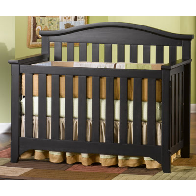 Child Craft Hawthorne Two Piece Lifetime Convertible Crib Set in Espresso Pine