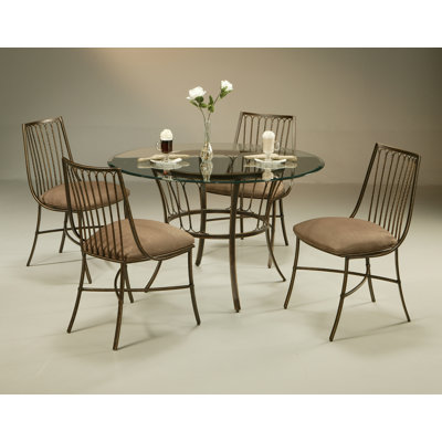Pastel Furniture Atrium Elegant 5 Piece Dining Set