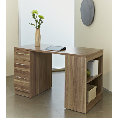 Jesper Office Study Computer Desk with Bookcase and File