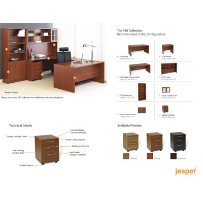 Jesper Office Pro X - U-Shape Workstation Desk Office Suite