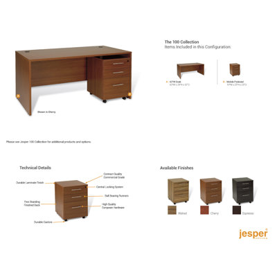Jesper Office Pro X Standard Executive Desk Office Suite
