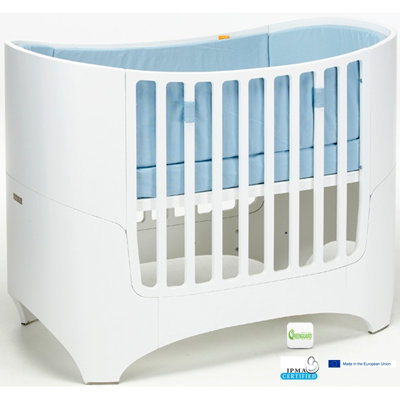 Leander Crib in Walnut with Mattress