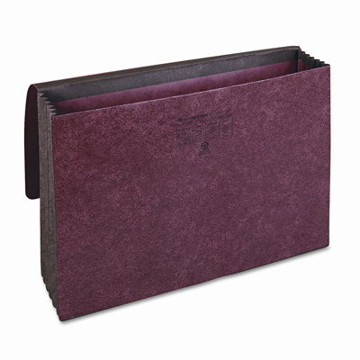 Globe Weis 5 1/4" Expansion Accordion Wallets, Straight, Redrope, Legal, Red                                                            