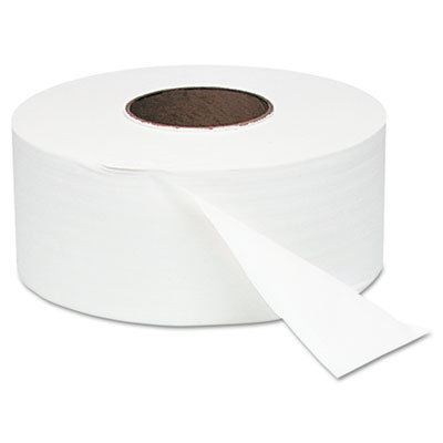 Windsoft White Jumbo Roll One-Ply Bath Tissue, 8-3/4" dia, 2000 ft, 12 Rolls per Case                                                 