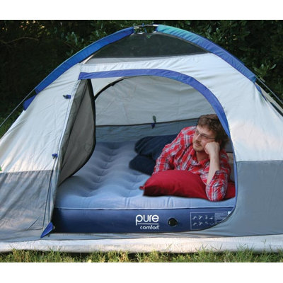 Pure Comfort Twin Low Profile Flock Top Air Bed