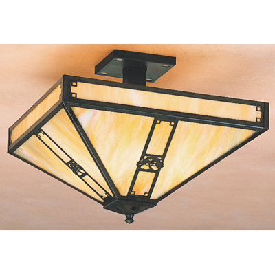 Arroyo Craftsman Pasadena 4 Light Semi Flush Mount
