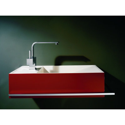 WS Bath Collections Reverse 19.7" x 9.8" Wall Mount Bathroom Sink
